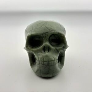 Green Jasper Crystal Skull Carving 1.5”
